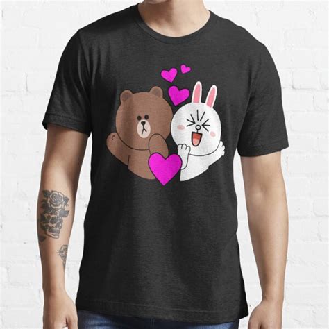 Brown Bear And Cony Love And Kisses T Shirt By Tommytbird Redbubble