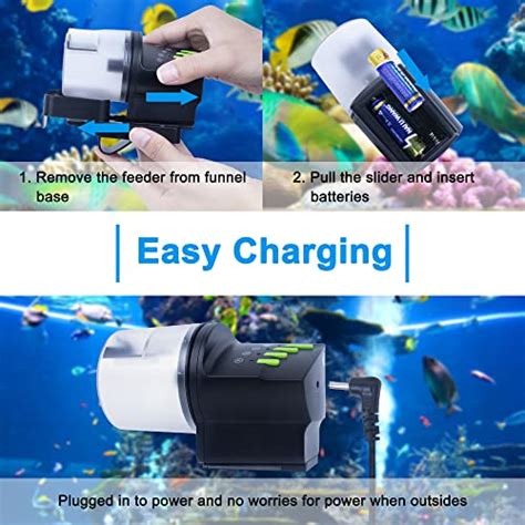 Automatic Fish Feeder For Precise Aquarium Feeding Ideal For Small