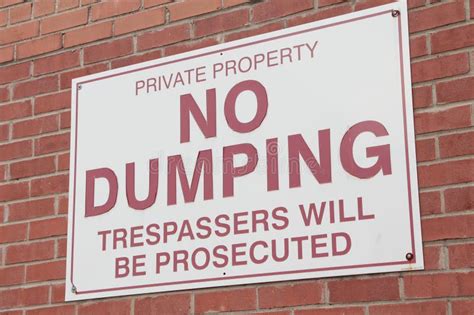 Private Property No Dumping Trespassers Will Be Prosecuted Horizontal