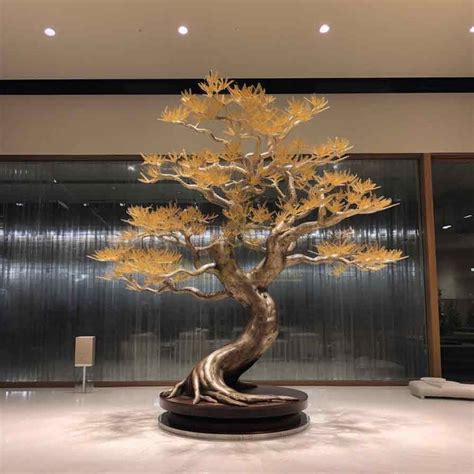 Large Metal Landscape Tree Sculptures For Hotel Decoration And Art