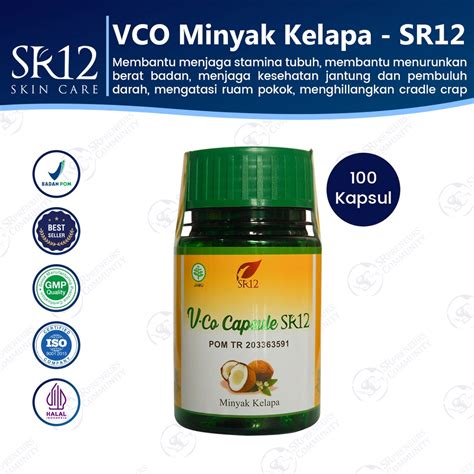 Jual VCO KAPSUL CAIR 100 ORIGINAL BPOM SR12 VICO VIRGIN COCONUT