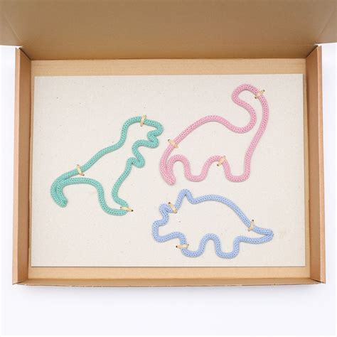 Knitted Wire Dinosaur Knitted Wire Shapes Dinosaur Wall Etsy