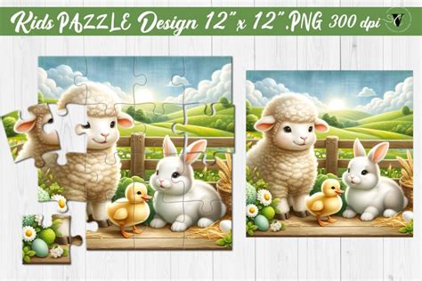 Kids puzzle | Baby Farm animals (3200315)