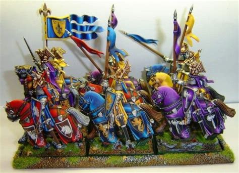 Coolminiornot Bretonnian Knights Fantasy Miniatures Warhammer