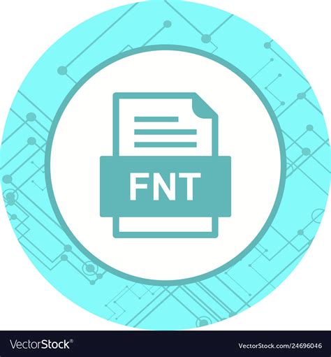 Fnt File Document Icon Royalty Free Vector Image