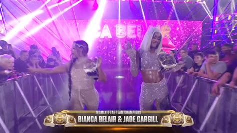 Jade Cargill Bianca Belair Entrance WWE Monday Night Raw June 10