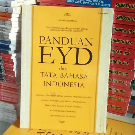 Jual Buku Panduan EYD Dan Tata Bahasa Indonesia Original Indonesia