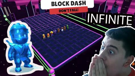 Block Dash Laser Infinite Stumble Guys Pc And Phone Youtube