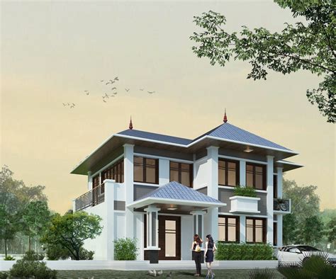 Chọn lọc 50 mẫu thiết kế nhà vuông 10x10 2 tầng