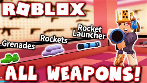 Unlocking All New Weapons In Roblox Jailbreak Update Rocket Launcher Grenades Youtube