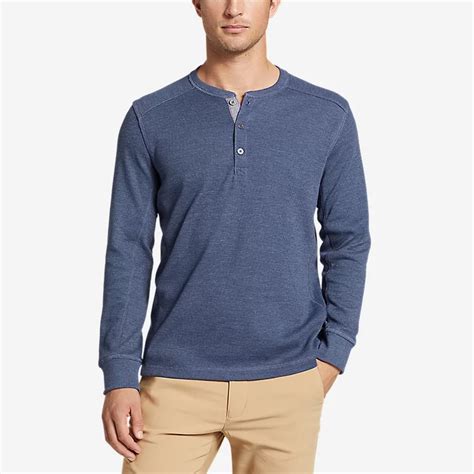 Mens Eddies Favorite Ultrasoft Thermal Henley Eddie Bauer