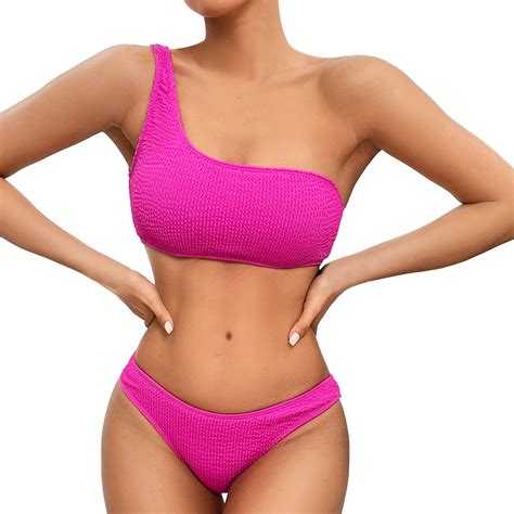 Baycosin New Bikini Sexy Backless One Shoulder Personality Swimsuit