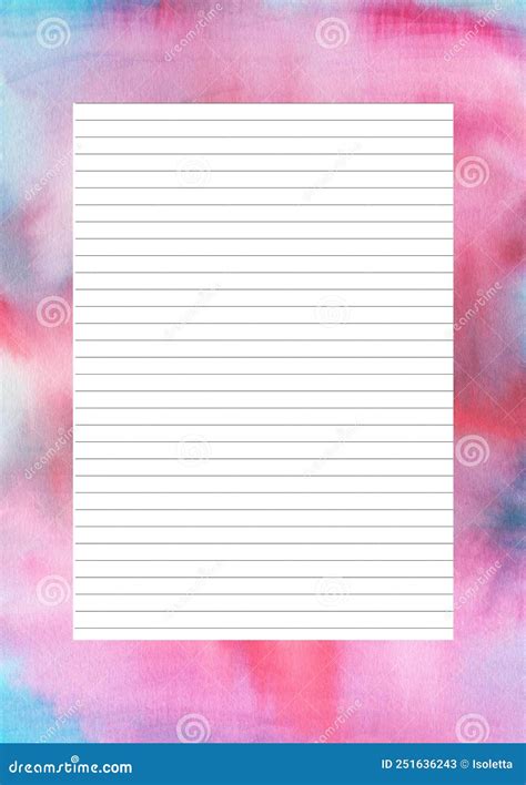 Writing Paper Design Copy Space Colorful Graphic Elements Stock