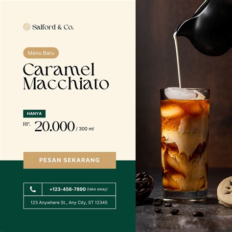 Halaman 4 Gratis Desain Contoh Minuman Canva