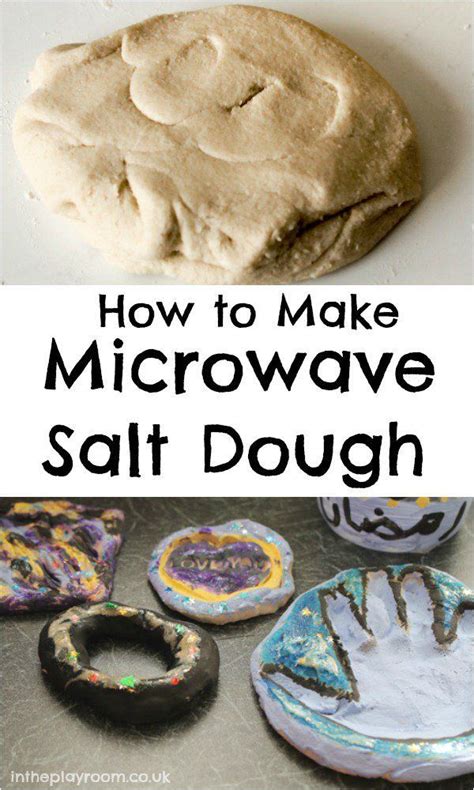 How To Make Salt Dough In The Microwave Quick And Easy Method Salt Dough Crafts Salt Dough