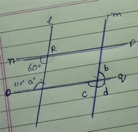 Find A B C D Lines L Parallel M P Parallel Q Brainly In