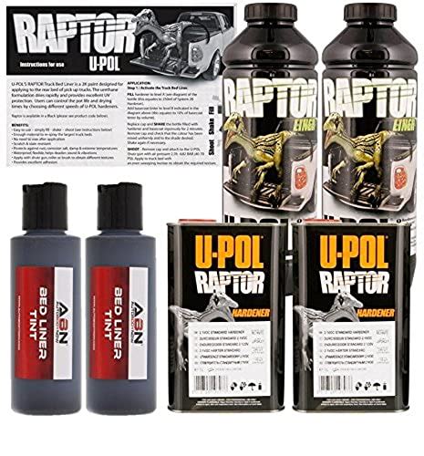 U Pol Raptor Black Metallic Urethane Spray On Truck Bed Liner And Texture