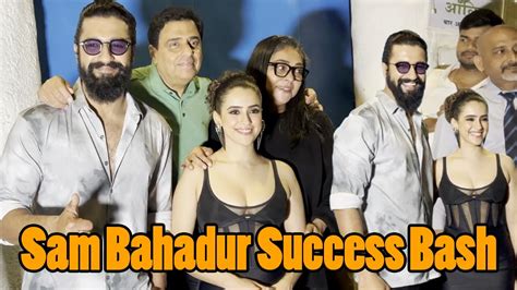 Sam Bahadur Success Bash Celebrated By Vicky Kaushal Sanya Malhotra