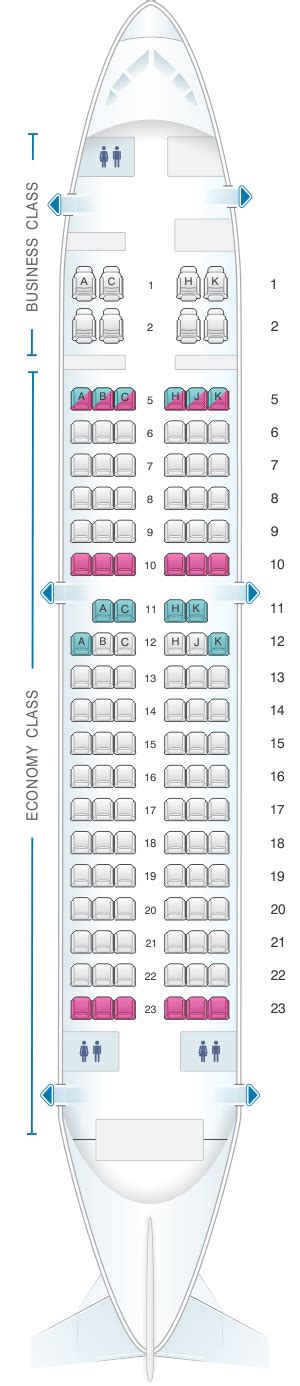 Seat Map Ana All Nippon Airways Boeing B737 700 120pax Seatmaestro