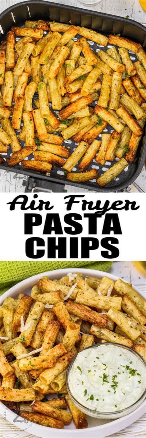 Air Fryer Pasta Chips Quick Easy To Prepare Our Zesty Life