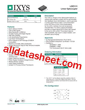 LOC111 数据表 PDF IXYS Corporation