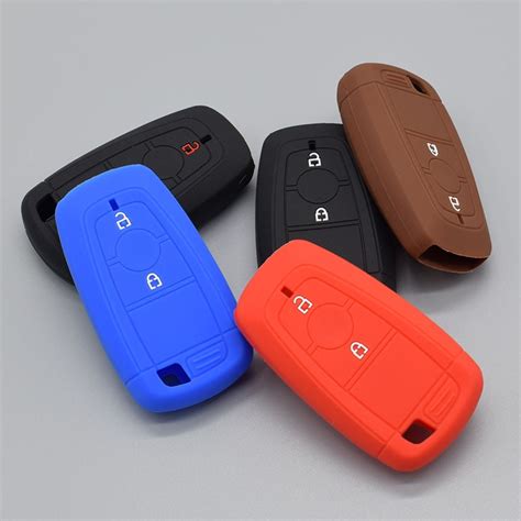 Silicone Rubber Car Key Fob Cover Case Set For Ford Ecosport