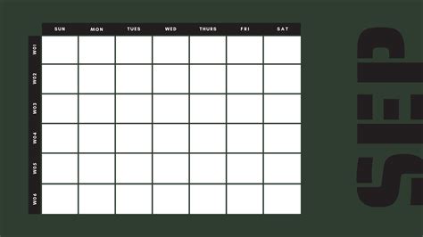 Blank Army Pt Calendar Fillable