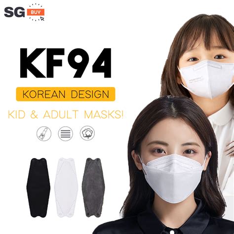 Korean Design Kf D Mask Adult Kid Pieces Individual Pack High