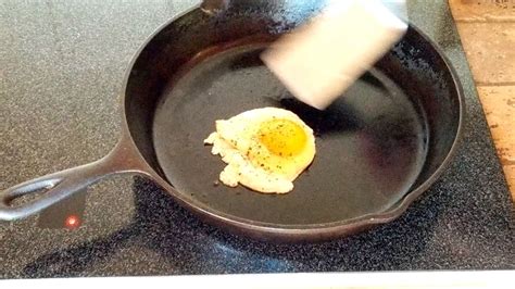 How Non Stick A Cast Iron Skillet Can Be Youtube