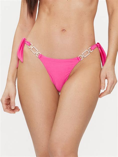 Guess Dół od bikini E4GO10 KC620 Różowy Modivo pl