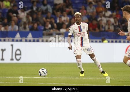 Thiago Mendes Of Lyon Johann Lepenant Of Lyon Kylian Mbappe Of Psg