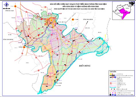 Bản đồ bản đồ quy hoạch đường ven biển nam định chi tiết và rõ ràng