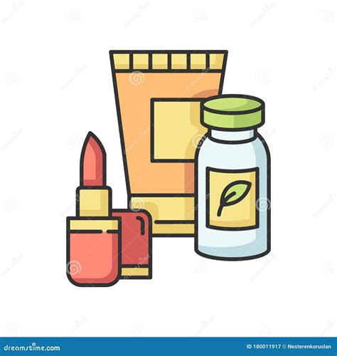 Health And Beauty Rgb Color Icon Stock Vector Illustration Of Natural