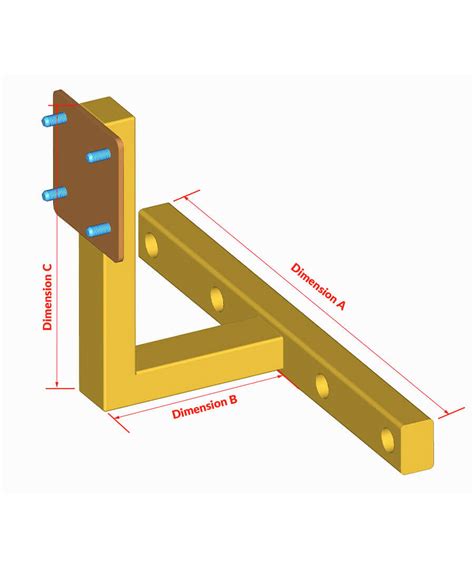 Centre Support Bracket With Stand Off Crocodilla Ltd Brackets