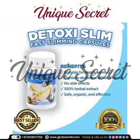 Weight Loss Detoxi Slim Fast Slimming Capsules Packaging Size Bottles