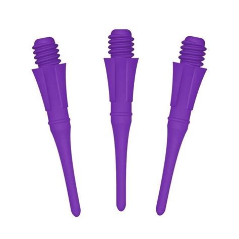 JEU DE FLECHETTE Purple 100pcs pointes de fléchettes en plastique 100