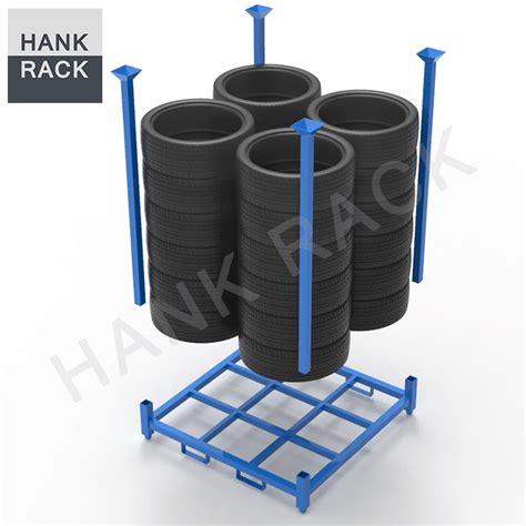 China Tire Dealer Distributor Warehouse Stacking Tire Rack Factory And