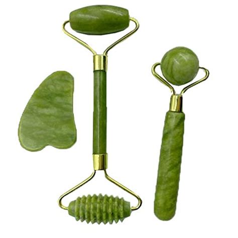 Buy Rfvtgb Jade Roller And Gua Sha Set In Face Skin Roller