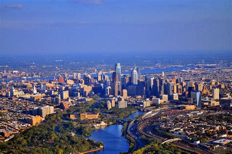 1 Boathouse Row Philadelphia Pa Skyline Aerial Photograph Photograph by ...