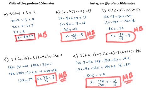 Ecuaciones De Primer Grado X Y At Frederick Mercier Blog