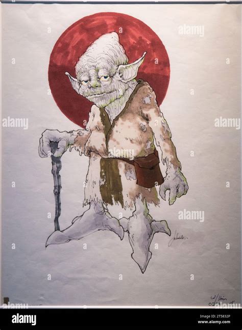 Original Yoda concept art Stock Photo - Alamy