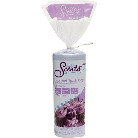 Color Scents Lavender Scented Trash Bags, 4 gal, 70 count - Walmart.com