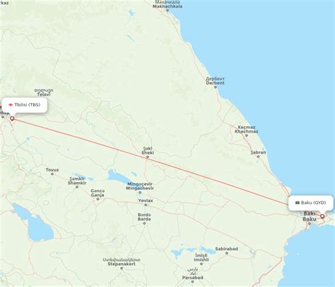 All Flight Routes From Baku To Tbilisi Gyd To Tbs Flight Routes