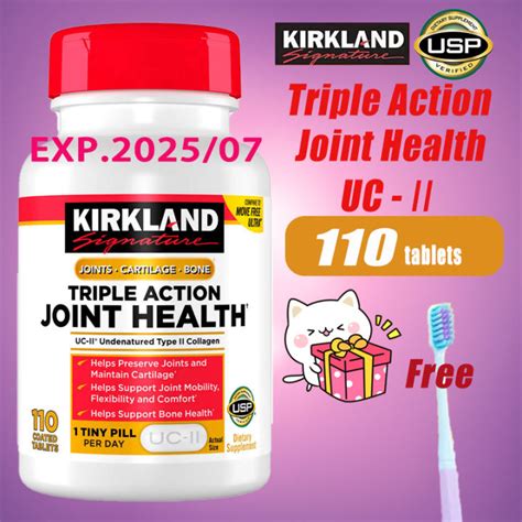 Kirkland Triple Action Joint Health Coated Tablets Lazada Co Th