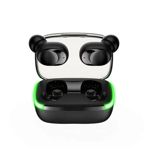 Наушники беспроводные Bluetooth, с кейсом прозрачная крышка, Черный ...
