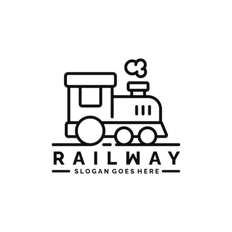 Premium Vector | Railway logo vector