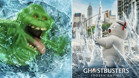 Slimer And The Mini Pufts Are Back In New Ghostbusters Frozen Empire Character Posters