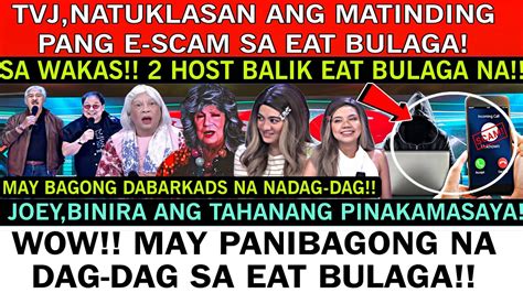 HALA TVJ NATUKLASAN ANG MATINDING PANG E SCAM GAMIT EAT BULAGA MY