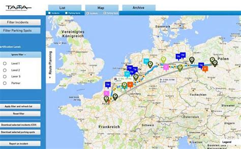 Tapa Plant Online Tool F R Sicheres Lkw Parken