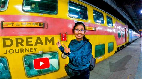 First Experience Double Decker Train Jaipur To Delhi Vlog Ac Double